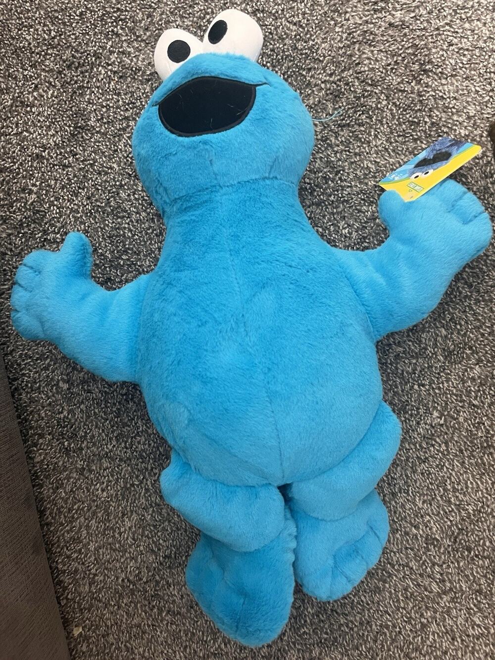 Sesame Street Cookie Monster Plush Toy 15 Inch Soft Stuffed - NEW WITH TAGS